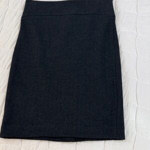 Banana Republic Charcoal Stretch Wool Pencil Skirt